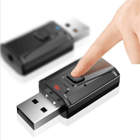 Bluetooth レシーバー 5.0 トランスミッター ブルートゥース 車 usb スイッチ イヤホン AUX アンプ内蔵 送信機 受信機 小型