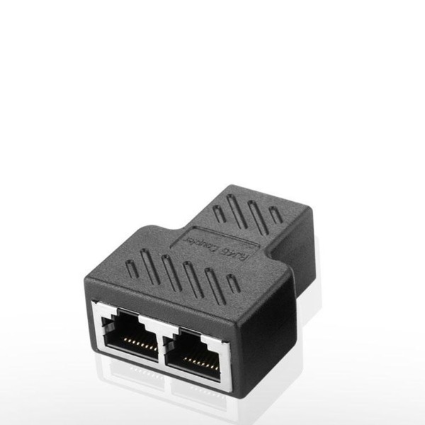LANケーブルコネクタ RJ45 中継 2分岐 延長コネクタ 2分岐同時通信不可 単品 二股 プラグ メス パソコン周辺機器 PCケーブル