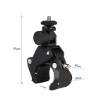 GoPro用マウント クランプ カメラスタンド スマホホルダー 自転車 オートバイ バイク 4分の1インチネジ ブラケット 固定