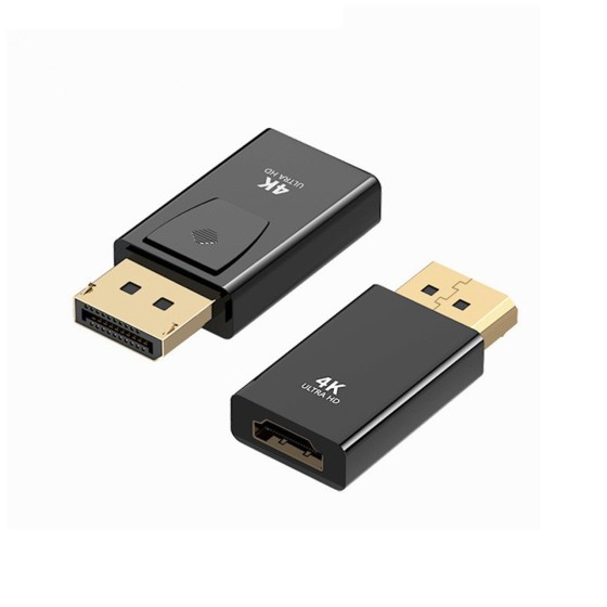 DisplayPort to HDMI 変換アダプタ 4K@30Hz 金メッキディスプレイポートDP（ オス） to HDMI (メス）アダプタ