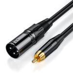 キャノン(XLR)メスからAVピン（RCA）オスへの変換ケーブル | キャノンオスからRCAオス音声ケーブル | アンプ、ミキサー、マイク用変換ケーブル ka10000a072