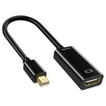Mini DisplayPort to HDMI 変換ケーブル 変換アダプタ 4K ウルトラHD UHD 1080P フルHD FHD ディスプレイポート テレビ 音声 オス メス 変換コネクタka10000a074