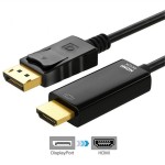 ディスプレイポート HDMI 変換 ケーブル Displayport DP 1080P 4K 2K高画質DPからHDMI変換ケーブル HD 4K対応接続ケーブル