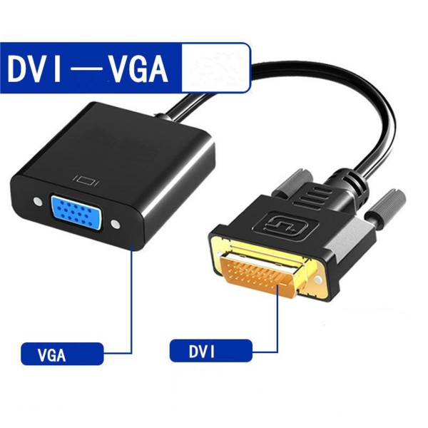 DVI to VGAメス 高画質変換アダプター 24+5/24+1 汎用 X52 長さ：0.5m パソコンモニター用 接続変換ケーブルka10000a094