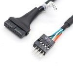 20ピン-to-9ピン変換ケーブル USB3.0-to-2.0変換アダプターケーブル ka10000a105