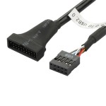 20ピン-to-9ピン変換ケーブル USB3.0-to-2.0変換ケーブル ka10000a106
