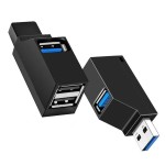 USB3.0多ポート拡張ハブ 3ポートUSB分配器 集線器 変換アダプター 延長ケーブル付き 拡張ドックka10000a140