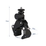 GoPro用マウント クランプ式 カメラスタンド＆スマホホルダー 自転車・オートバイ対応 1/4インチネジ対応 ブラケット固定用ka10000a158