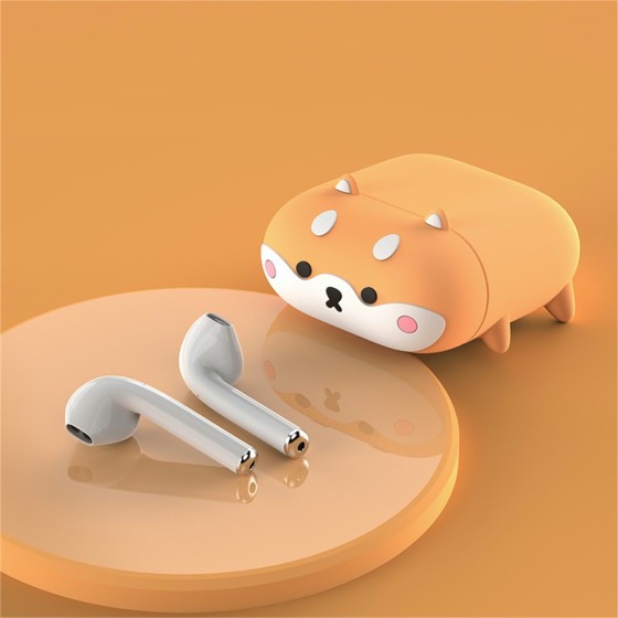 AirPods ケース イヤホン保護カバー AirPods Pro/第1・第2世代対応 落下防止 柴犬デザイン かわいい犬モチーフka10000a160