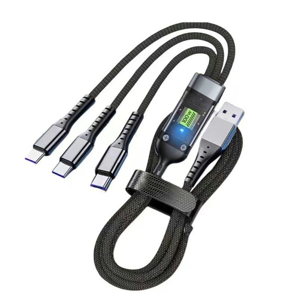 急速充電ケーブル 対応 Huawei・Apple・Xiaomi・Androidスマホ対応 2-in-1多機能 一台三役 車載用万能充電ケーブルka10000a174