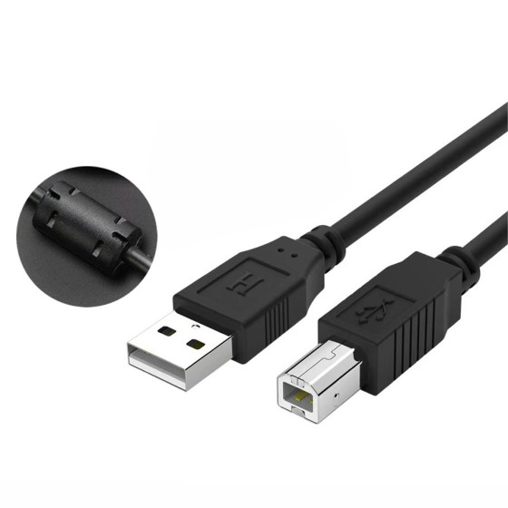 USB2.0プリンタケーブル 1メートル ブラック USB Bタイプ プリンタ接続用データケーブルka10000a175