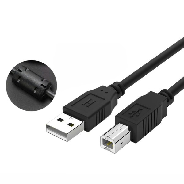 USB2.0プリンタケーブル 1メートル ブラック USB Bタイプ プリンタ接続用データケーブルka10000a175