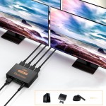 HDMI分配器 1入力4出力対応 4K高画質 分配ボックス 音声出力付き パソコン テレビ用ka10000a177