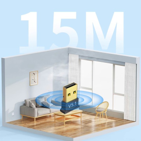 Bluetoothアダプター デスクトップ用 レシーバー USBトランスミッター モジュール 5.1 ドライバ不要ka10000a191