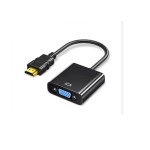 HDMI to VGA変換アダプター 1080P フラットヘッドタイプ 長さ：0.5m HDMI to VGAメス 高画質変換コンバーター パソコンモニター用接続ケーブルka10000a193