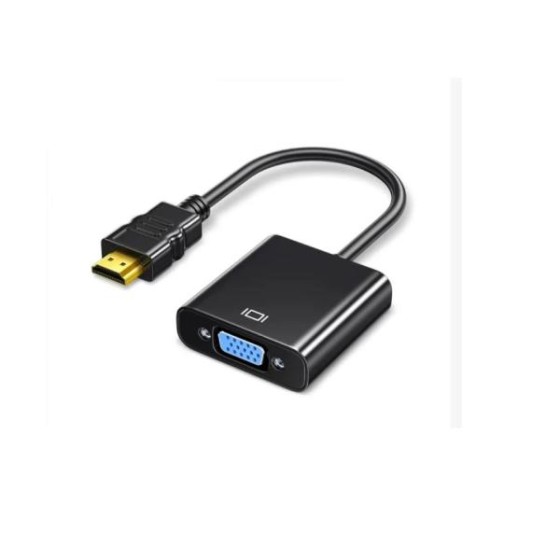 HDMI to VGA変換アダプター 1080P フラットヘッドタイプ 長さ：0.5m HDMI to VGAメス 高画質変換コンバーター パソコンモニター用接続ケーブルka10000a193