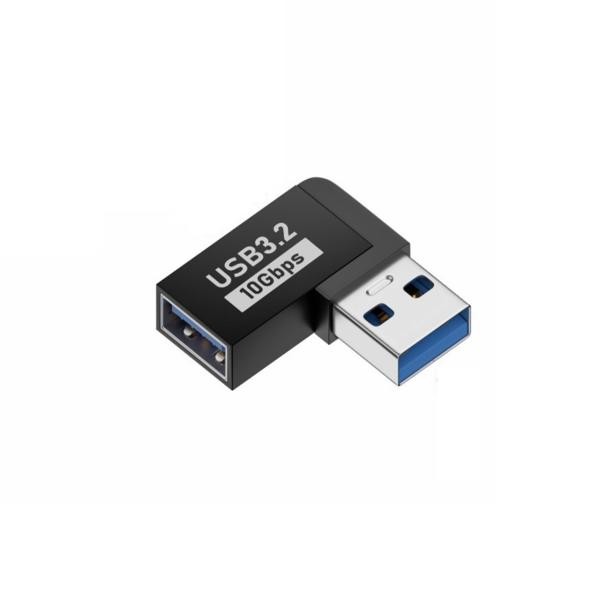 USB3.0変換アダプター 右向き 延長 角度調整  左右L型 中間アダプターka10000a194