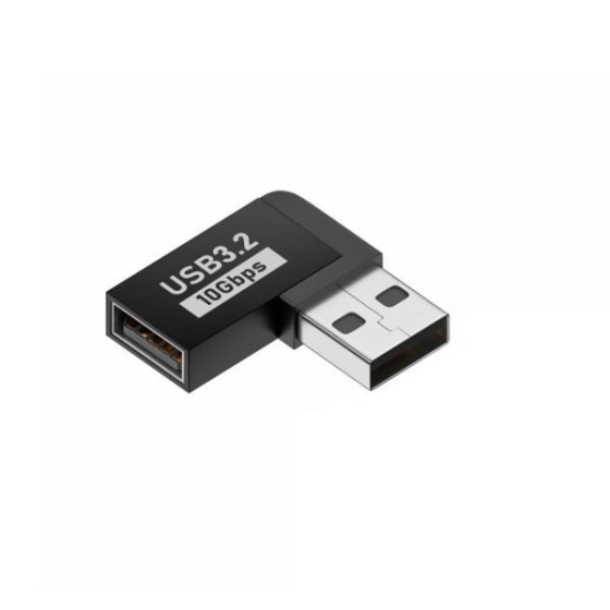USB3.0変換アダプター 左向き 延長 角度調整 左右L型 中間アダプターka10000a195