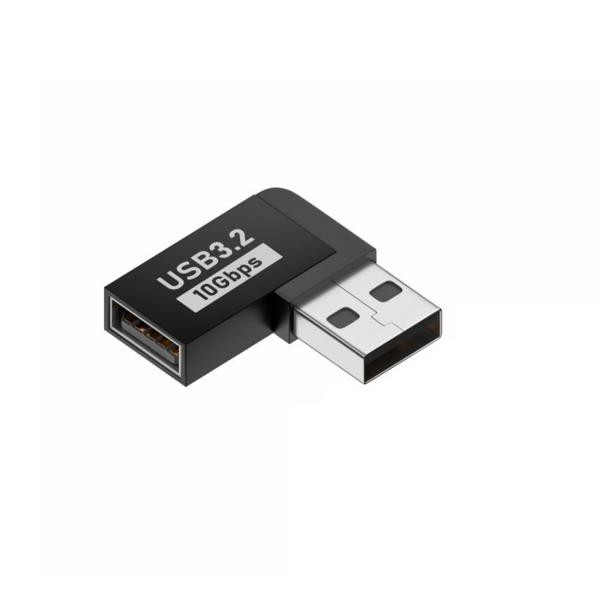 USB3.0変換アダプター 左向き 延長 角度調整 左右L型 中間アダプターka10000a195