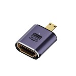 8K UHD対応 HDTV変換アダプター  タイプD HDMI マイクロHDMI Micro HDMIオス to HDMIメス  直型 HDMI延長アダプター ka10000a198