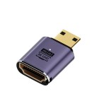 8K UHD対応 HDTV変換アダプター タイプC HDMI ミニHDMI Mini HDMIオス to HDMIメス 直型 HDMI延長アダプター ka10000a203