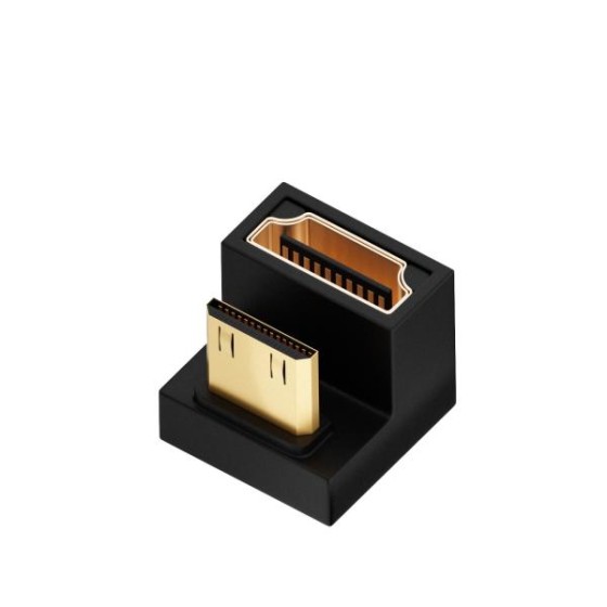 8K UHD対応 HDTV変換アダプター タイプC HDMI ミニHDMI Mini HDMIオス to HDMIメス U型 上向き HDMI延長アダプター ka10000a209