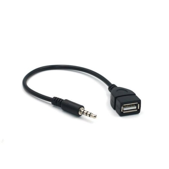 USBから3.5mm AUX変換ケーブル 車載オーディオ対応 OTG機能付き 音楽再生用 ka10000a219