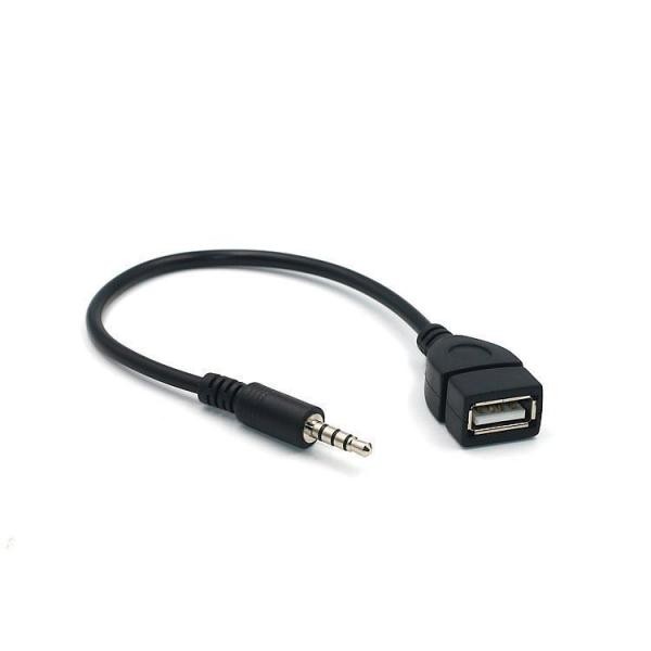 USBから3.5mm AUX変換ケーブル 車載オーディオ対応 OTG機能付き 音楽再生用 ka10000a219