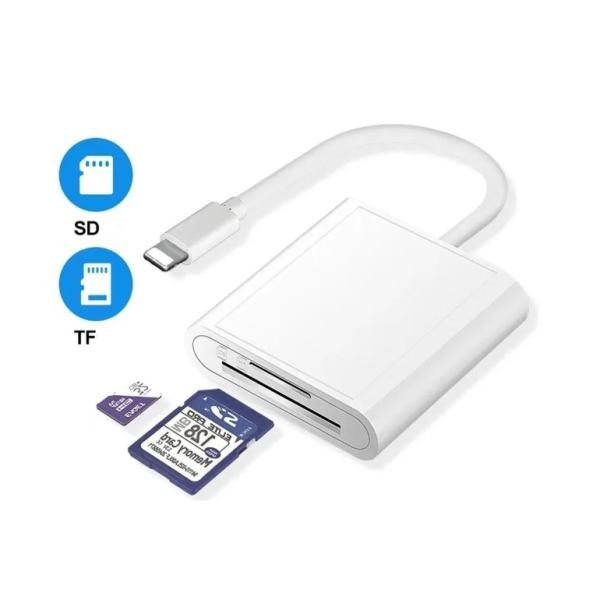 互換対応iPhone SDカードリーダー Lightning接続 sd tfカード 写真動画 双方向転送 高速対応 iPad iOS対応 設定不要 メモリカードリーダー ka10000a309