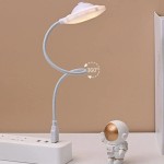 USB小型LEDライト UFO型 宇宙飛行士デザイン 昼白色・電球色切替可能 キーボード用 ナイトライト 学習ライト モバイル電源対応ka10000a325