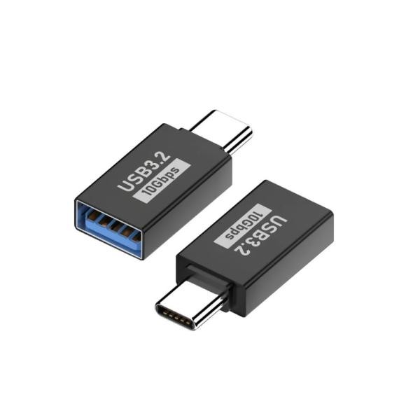 Type-C to USB3.2変換アダプター オス→メス OTG対応 高速10Gbps転送 PD急速充電 音声映像 全機能サポートka10000a333