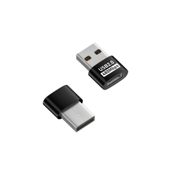 Type-C to USB2.0変換アダプター メス→オス OTG対応 全機能サポート 480Mbps高速転送 PD充電 音声映像出力対応ka10000a334