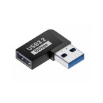 USB3.2 L字型変換アダプター Aオス-Aメス 10Gbps対応 高速データ転送 延長用コネクタ USB3.1/3.0互換 省スペース設計ka10000a341