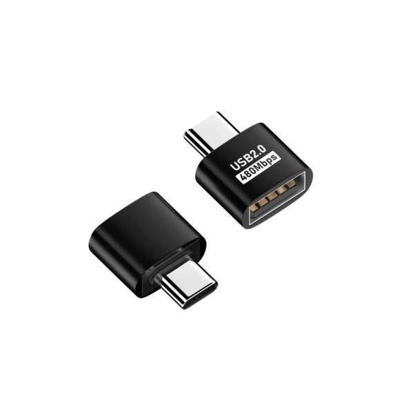 USB2.0 変換アダプター Aメス→Type-Cオス 480Mbps OTG対応 コンパクト 高耐久設計 スマホ ノートPC USB接続対応ka10000a344