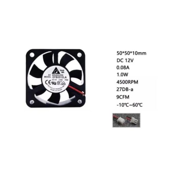 DC12V 静音PCケースファン 5cm 風量強力 低騒音 50mm冷却ファン 電源/CPU/ケース用 冷却装置 各サイズ対応ka10000a349