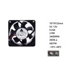 DC12V 静音ファン 7cm 風量強力 低騒音 70mm冷却ファン 電源/CPU/ケース用 冷却装置 各サイズ対応ka10000a351