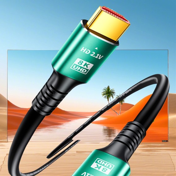 8K 60Hz HDMIケーブル HDMI2.1 Ultra High Speed 48Gbps 超高速対応 8K/4K UHD・Dynamic HDR・eARC・3D・Ethernet対応 アルミ合金 2m ka10000a423