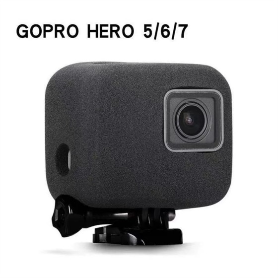 GoPro HERO 5 6 7 防風カバー スポンジケース ノイズ対策 録音用 マイクカバー アクセサリー ka10000a425