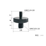 カメラネジ変換アダプター 1/4オス→3/8オス（K21） アルミ合金製 マイク・三脚 一脚対応 連結・固定用変換ネジ 撮影補助アクセサリー ka10000a541