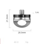 Dリングネジ 2個セット 1/4"-20 ステンレス製  カメラストラップ対応 手締め式 傷防止 カメラ固定ネジ 3/8対応 クイックリリースプレートka10000a553-new