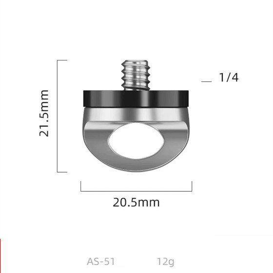 Dリングネジ 2個セット 1/4"-20 ステンレス製  カメラストラップ対応 手締め式 傷防止 カメラ固定ネジ 3/8対応 クイックリリースプレートka10000a553-new