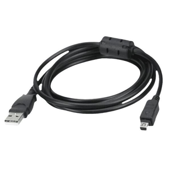 OLYMPUS デジカメ用 USBケーブル CB-USB5/6/8互換 USB-A-ミニ12ピン平型 互換ケーブルka10000a630
