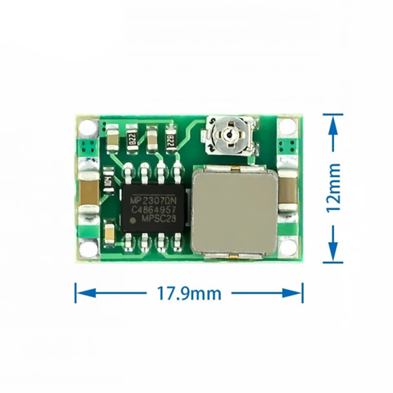 Mini360 DC-DC降圧コンバータモジュール 4.75-23V→1-17V 可変出力 超小型ステップダウン電源ka10000a954