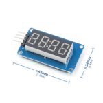 TM1637 4桁7セグLED表示モジュール 輝度調整 クロック表示対応 5V Arduino対応 デジタル表示ka10000a958